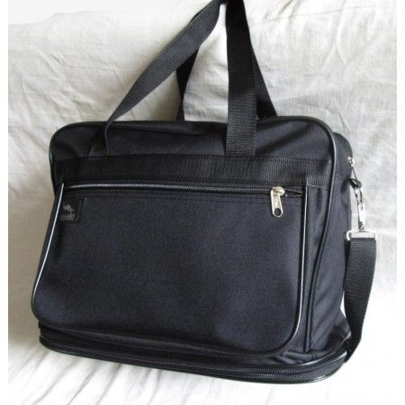 Мужская сумка через плечо дорожная А4 с расширением 8w2070 черная
