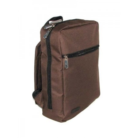 Сумка мужская универсальный рюкзак оригинальная барсетка коричневая европейское качество Польша 33х26х10см