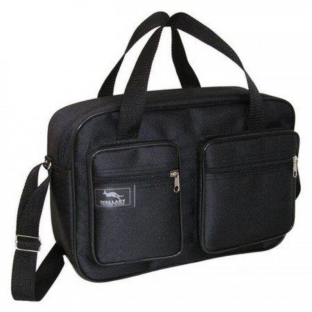 Мужская сумка через плечо удобная папка портфель А4 8w2620 черная