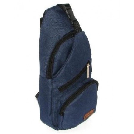 Сумка мужская через плечо барсетка рюкзак городской косуха Премиум синий джинс европейского качества Польша