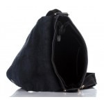 Повседневная мужская кожаная сумка 8955-11 Dovhani черная