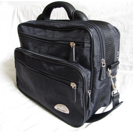 Мужская сумка полукаркасная папка на плечо портфель А4 8w26531 черная