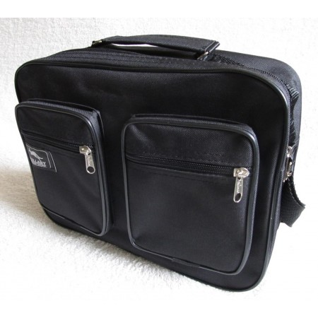 Мужская сумка через плечо прочная папка портфель А4 8w2611 черная